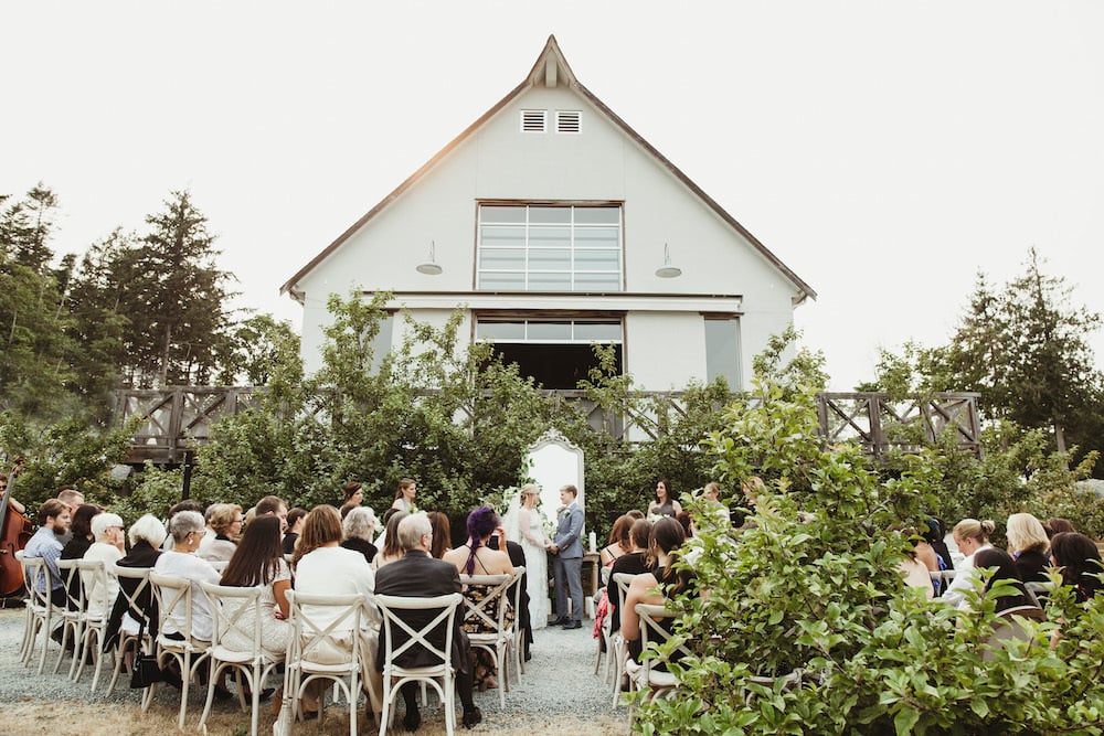Sea Cider Farm orchard ceremony space